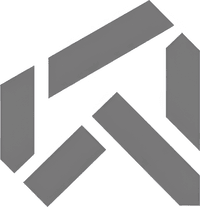 Минималистичный абстрактный логотип в серых тонах на белом фоне для оформления карточек товаров